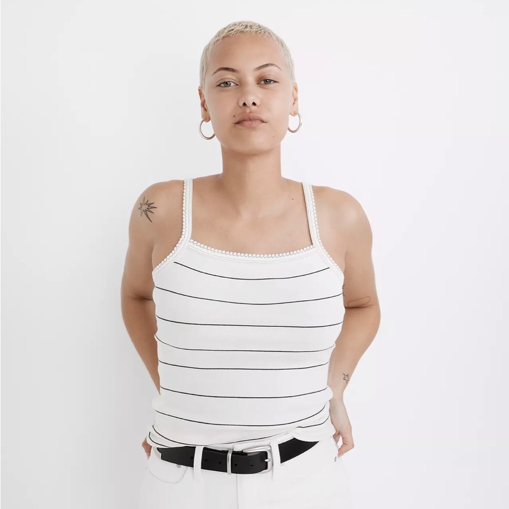 Madewell Thompson Cami Tank - lighthouse - S NWT